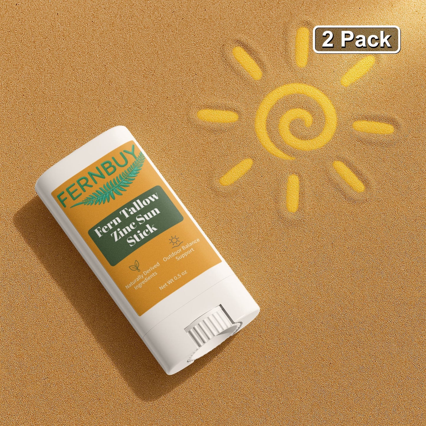 Fern Tallow Zinc Sun Stick 2 Pack - Fernbuy