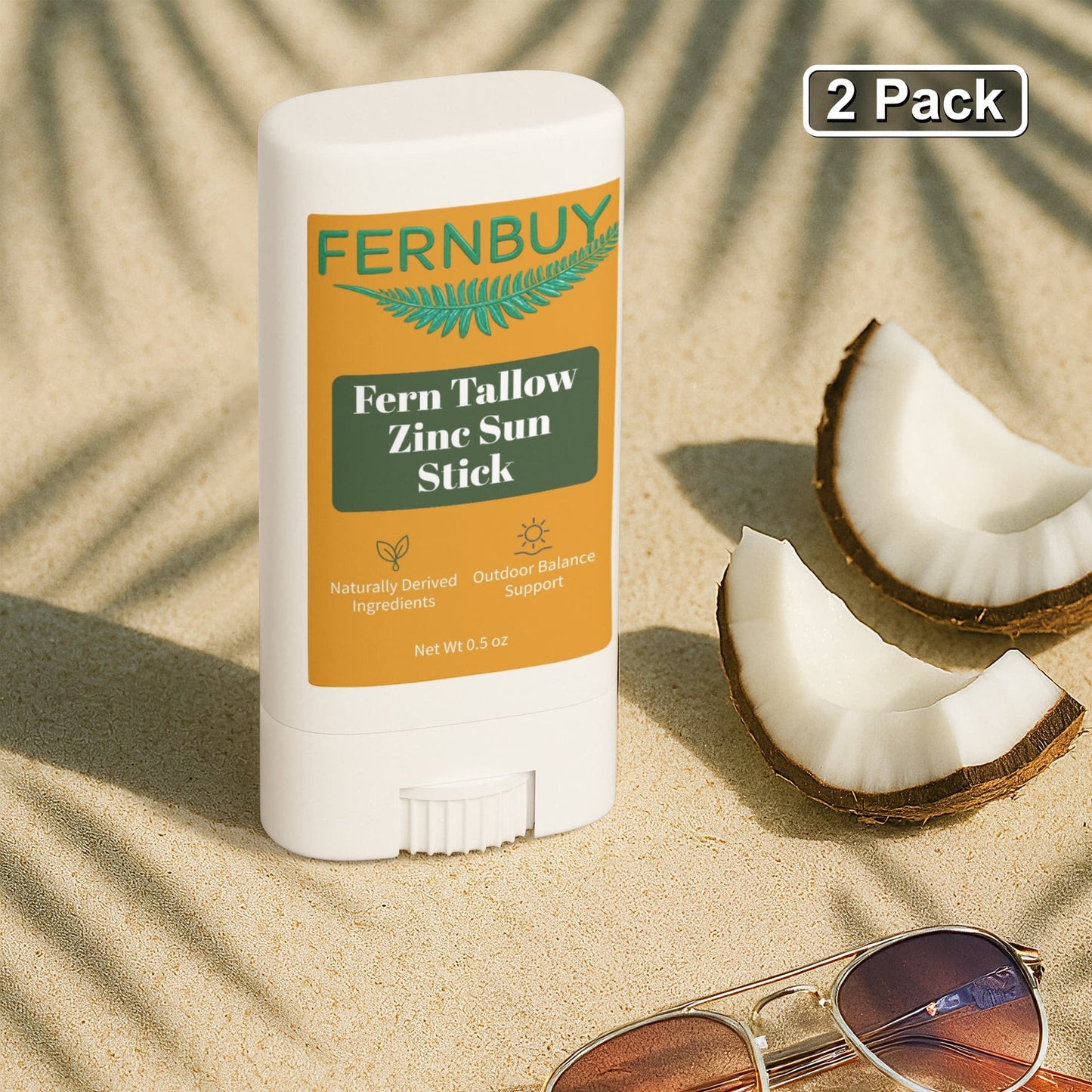 Fern Tallow Zinc Sun Stick 2 Pack - Fernbuy
