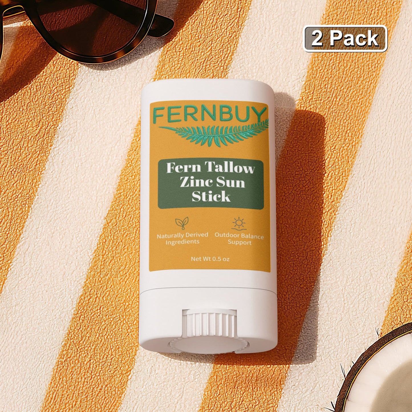 Fern Tallow Zinc Sun Stick 2 Pack - Fernbuy