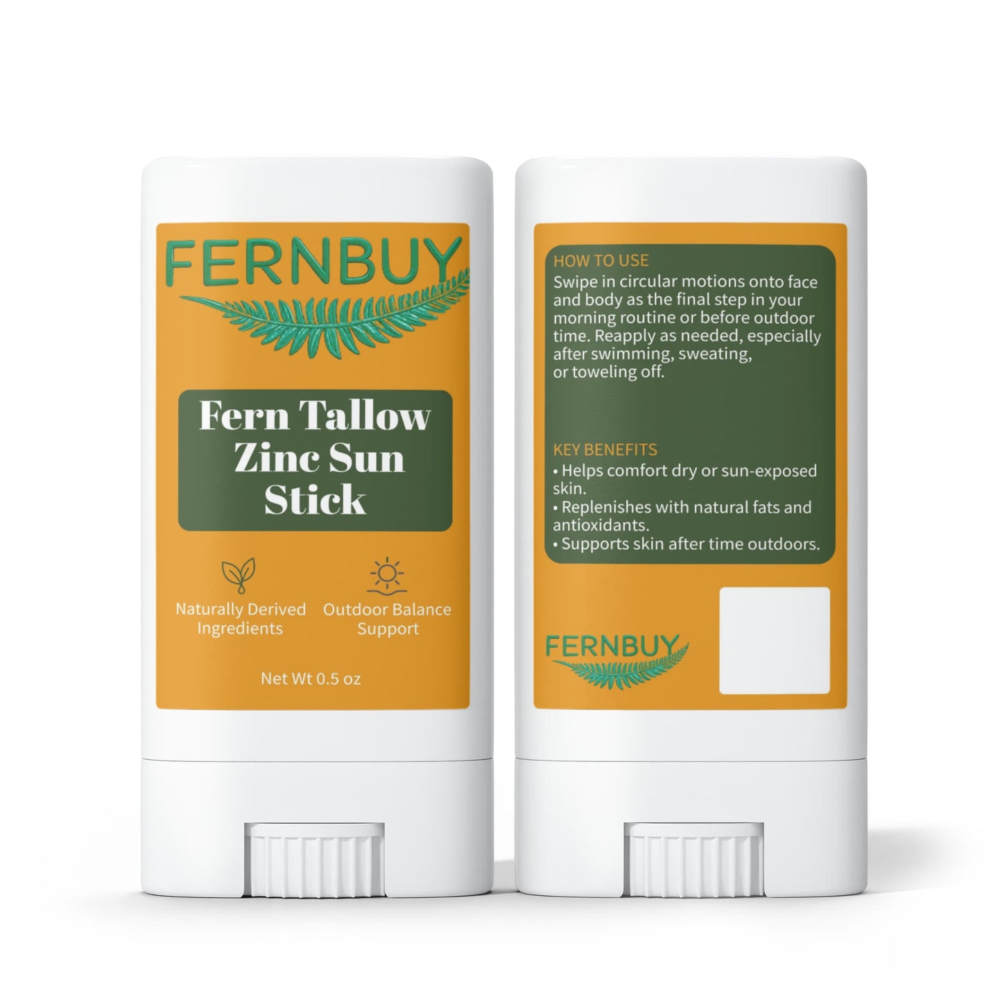 Fern Tallow Zinc Sun Stick 2 Pack - Fernbuy