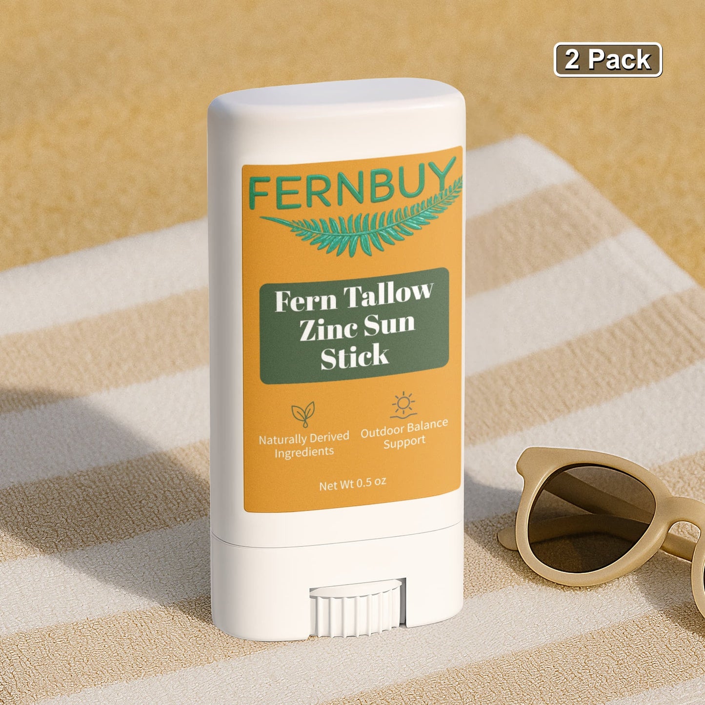 Fern Tallow Zinc Sun Stick 2 Pack - Fernbuy