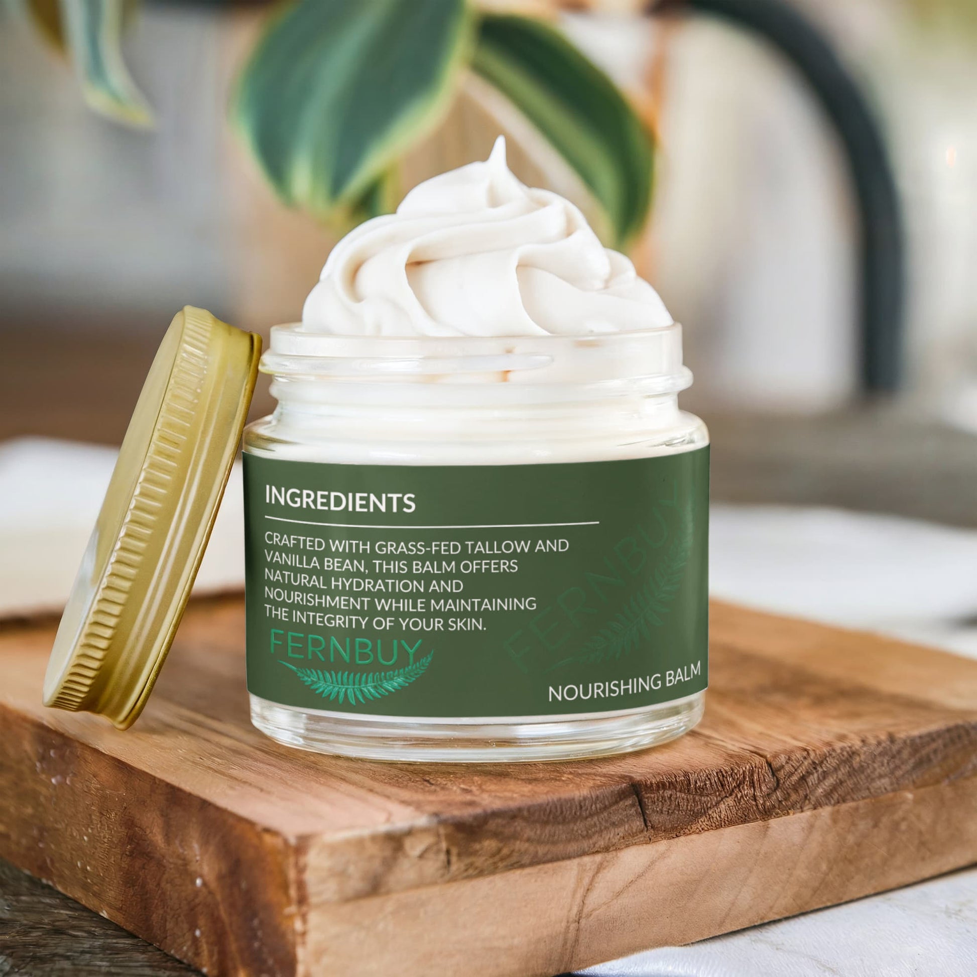FernShield Cream - Whipped Grass-Fed Tallow Balm with Vanilla Bean - Fernbuy