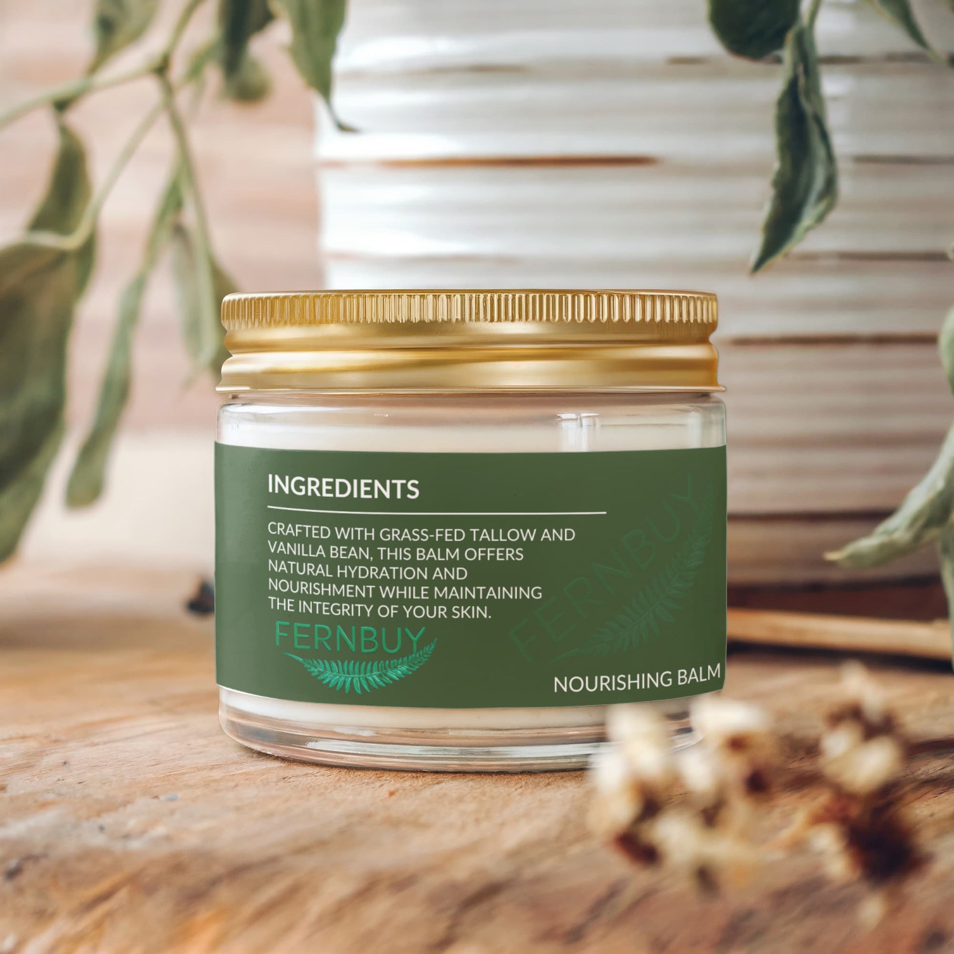 FernShield Cream - Whipped Grass-Fed Tallow Balm with Vanilla Bean - Fernbuy