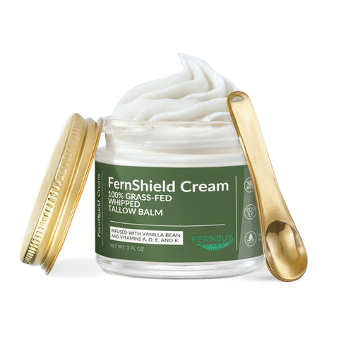FernShield Cream - Whipped Grass-Fed Tallow Balm with Vanilla Bean