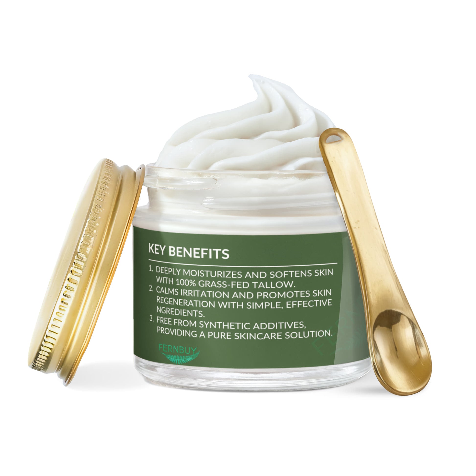 FernShield Cream - Whipped Grass-Fed Tallow Balm with Vanilla Bean - Fernbuy