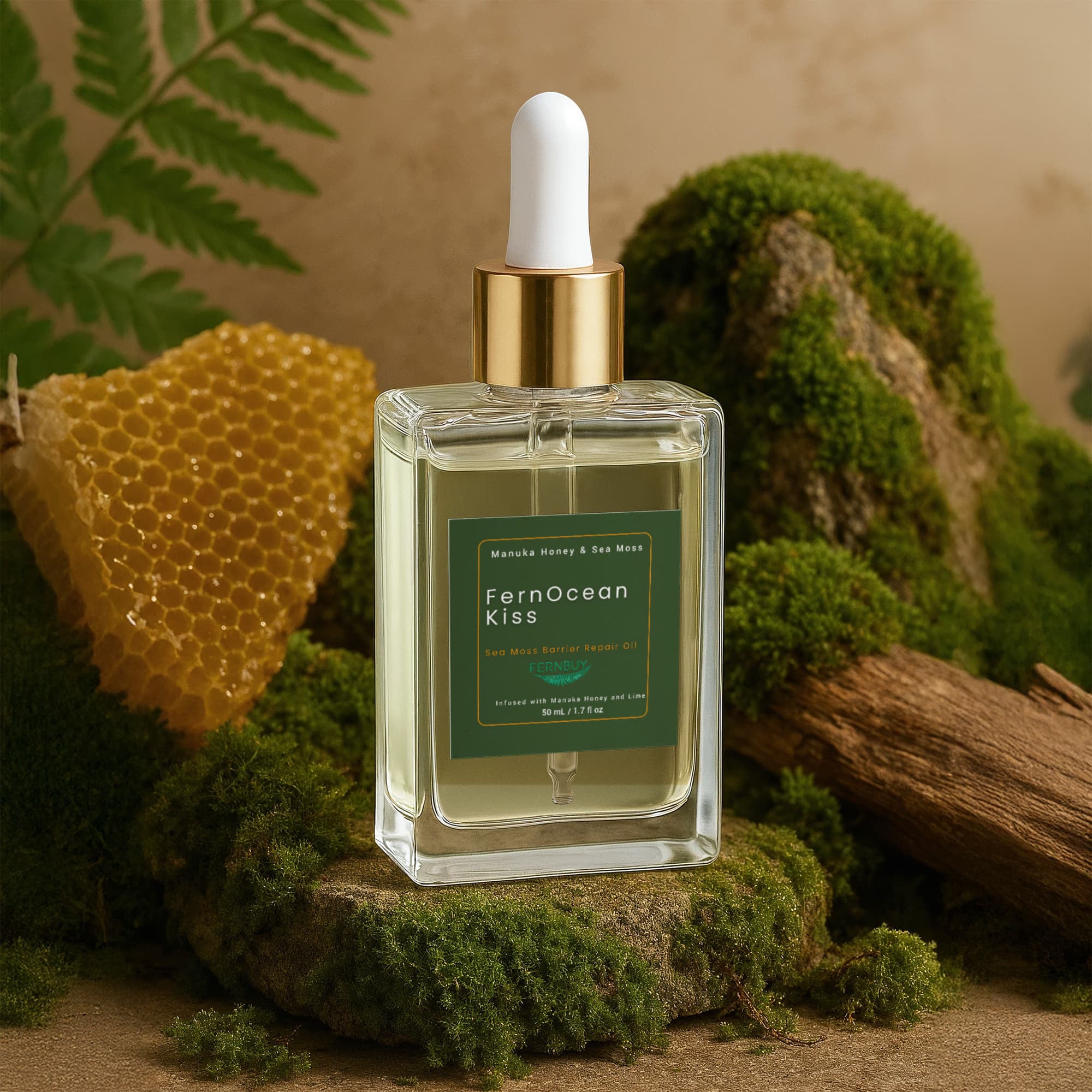 Fern Ocean Kiss Manuka Honey Sea Moss Post-Shave Oil