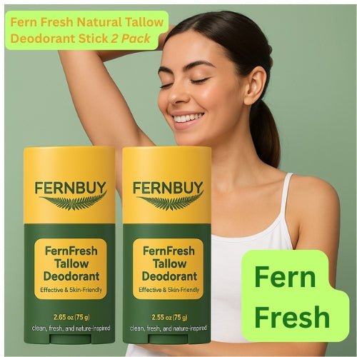Fern Fresh 2 Pack Natural Tallow Deodorant Stick - Fernbuy
