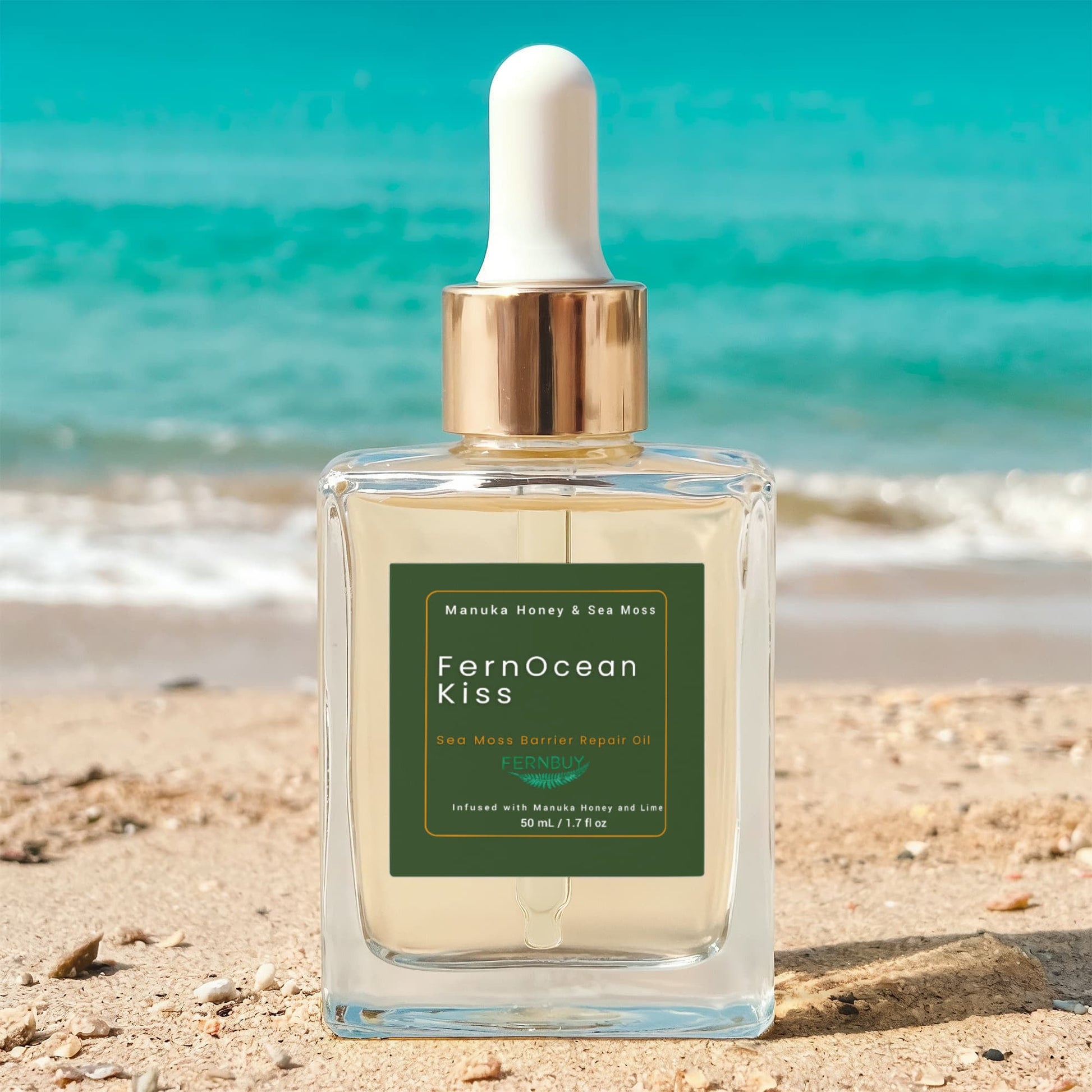 Fern Ocean Kiss Manuka Honey Sea Moss Post - Shave Oil - Fernbuy